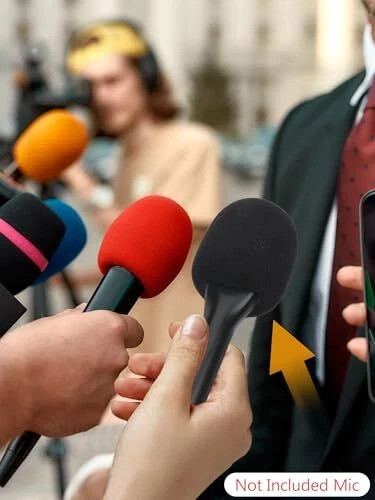 Interview Microphone Handheld Adaptor for Rode Wireless Mic Handle & Mic Cover