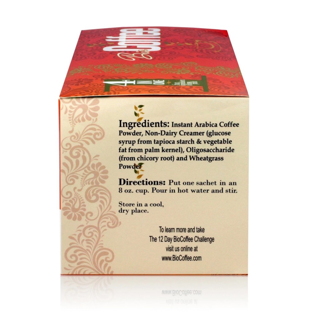 **2 PACK** Instant Bio Coffee, with Wheatgrass & Chicory root, 16 packets each