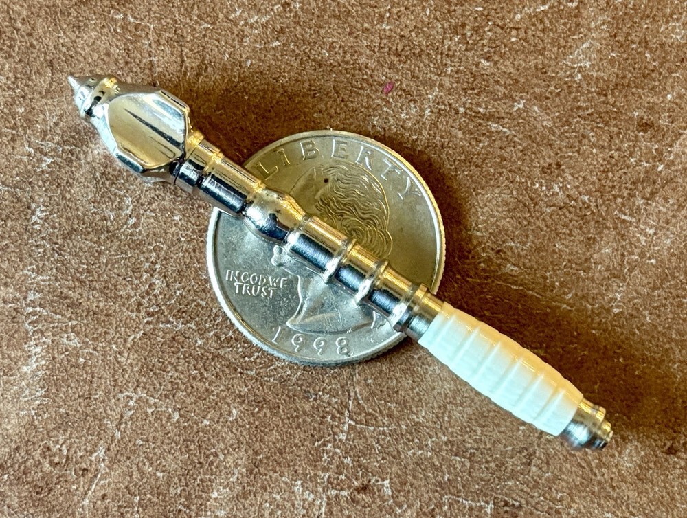 Custom Miniature Battle Mace, Bone Handle
