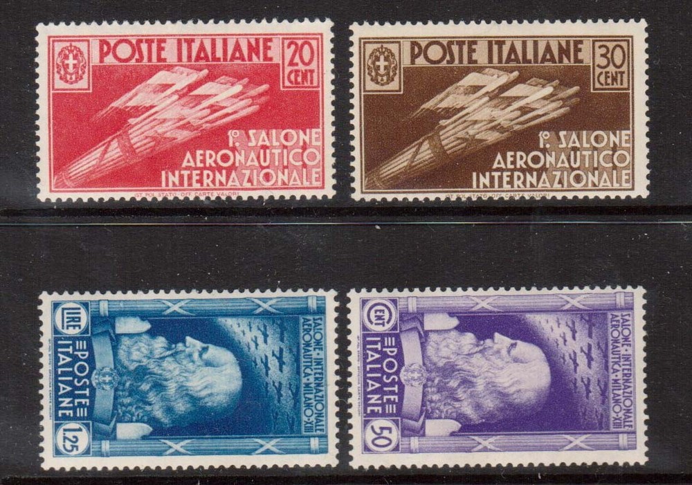 Italy #345 - #348 VF/NH Set