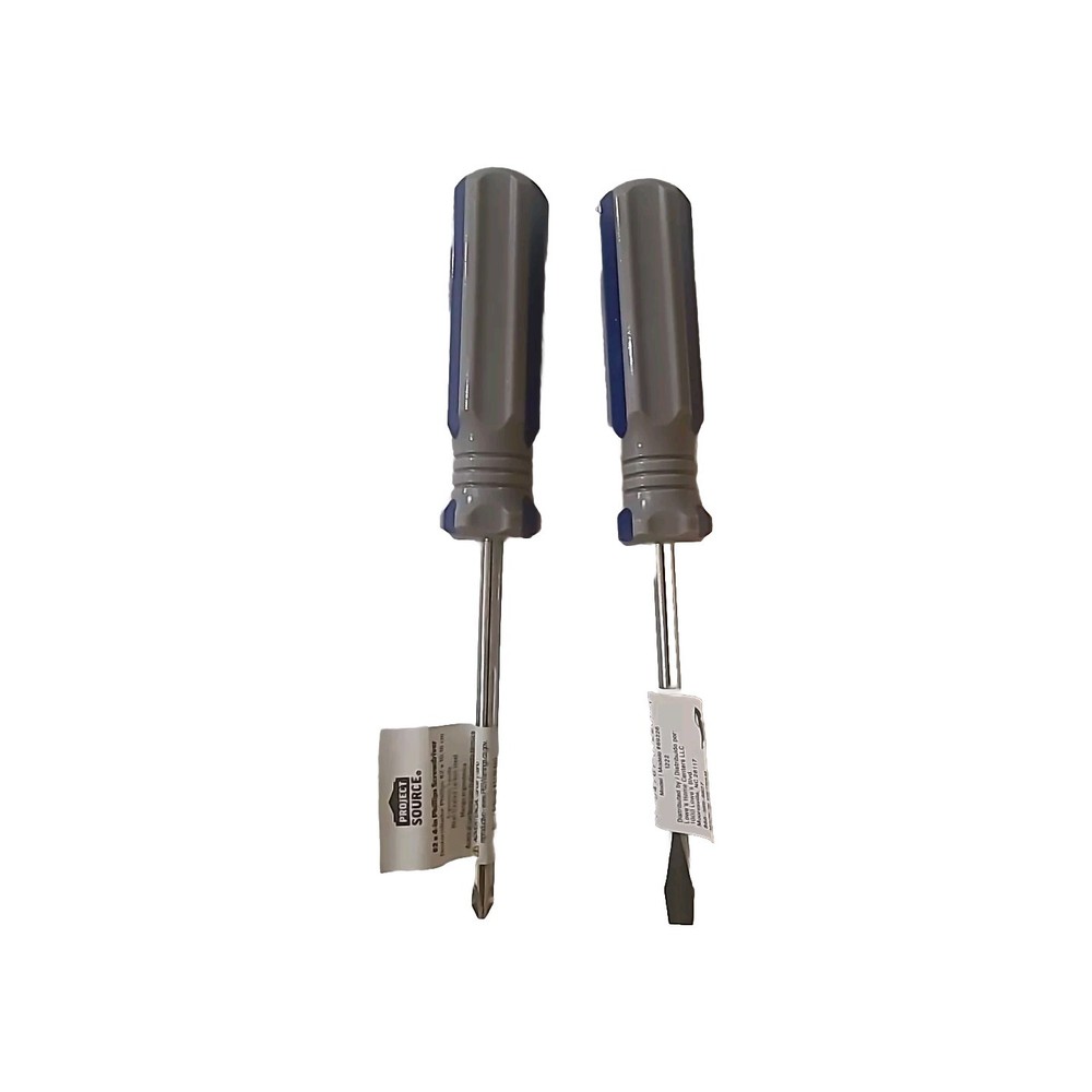 Project Source Magnetic Scredriver Set Slotted /#2 Phlllips 4" Magnetic Level