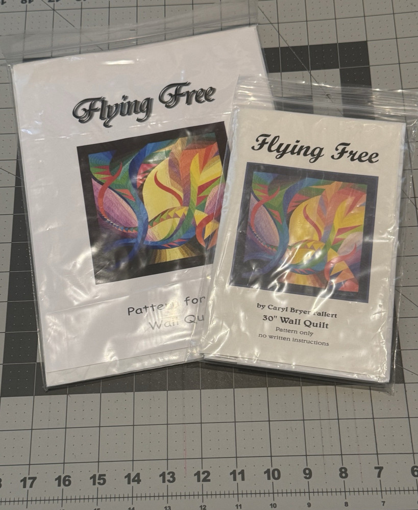 Caryl Bryer Fallert "Flying Free" 30" Wall Quilt Pattern Bryerpatch Studio