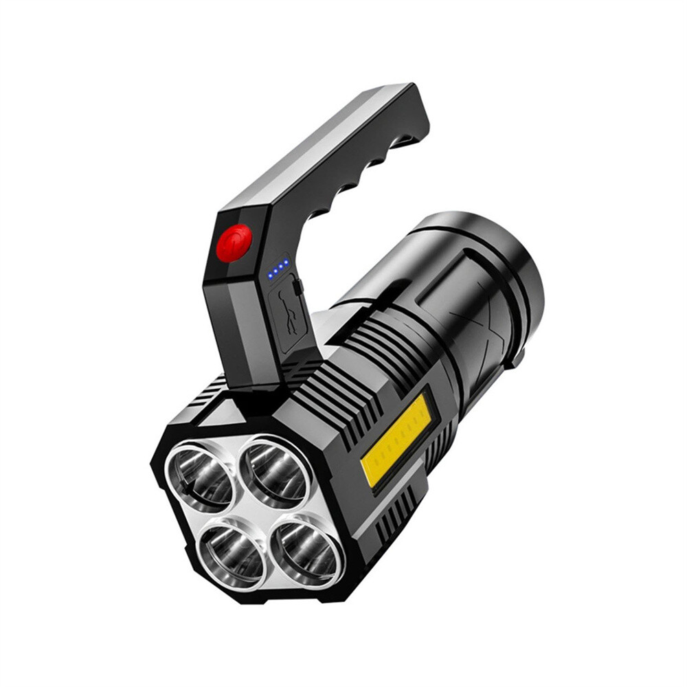 Super Bright 12000000LM Torch 4 LED Flashlight USB Rechargeable Tactical lights