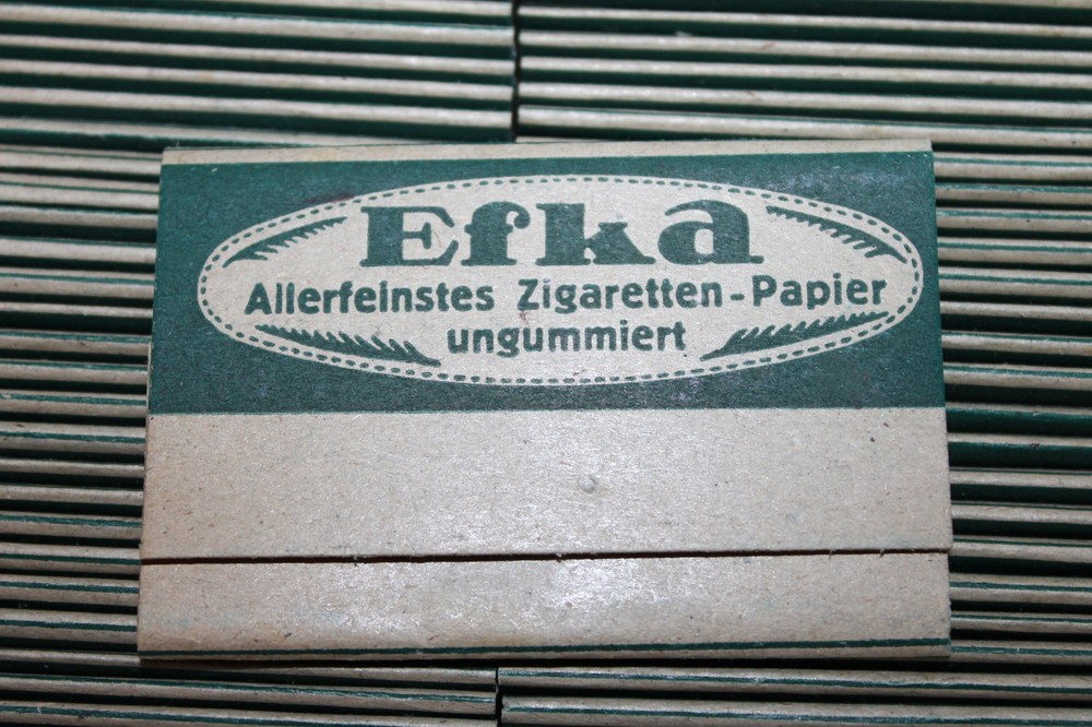WW2 German Efka Cigarette Rolling Papers Pack,Unissued from Original Maker's Box