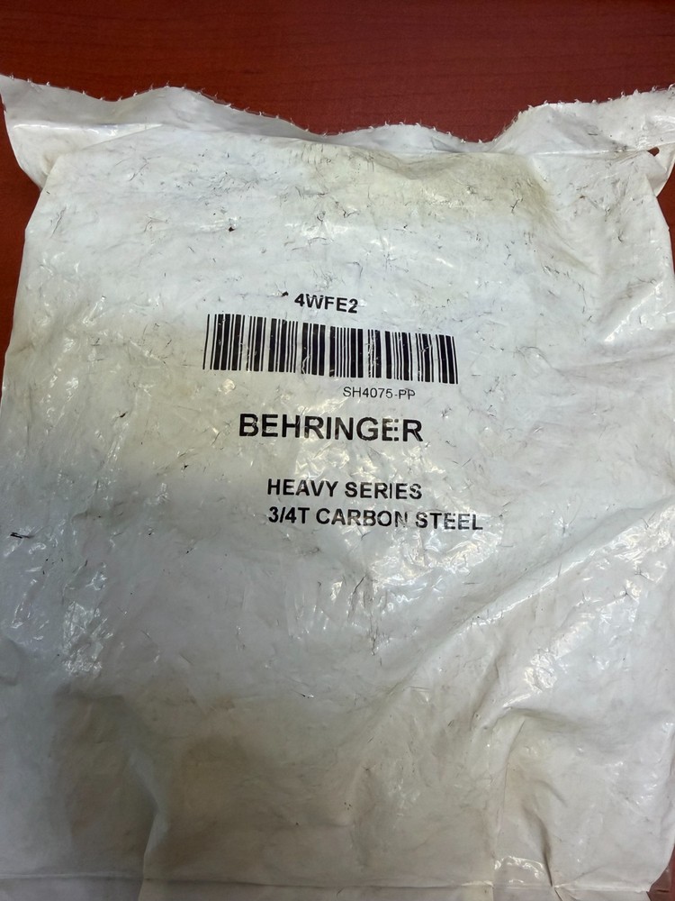 BEHRINGER PIPE SYSTEMS SH4075-PP Vibration Beta Clamp,3/4"OD,1 1/4"W 4WFE2