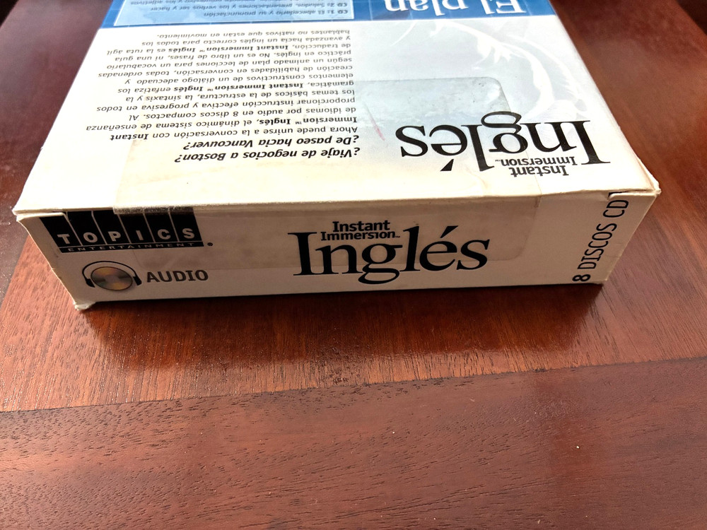 Instant Immersion Inglés 8 Audio CD Deluxe Edition Language Learning Course