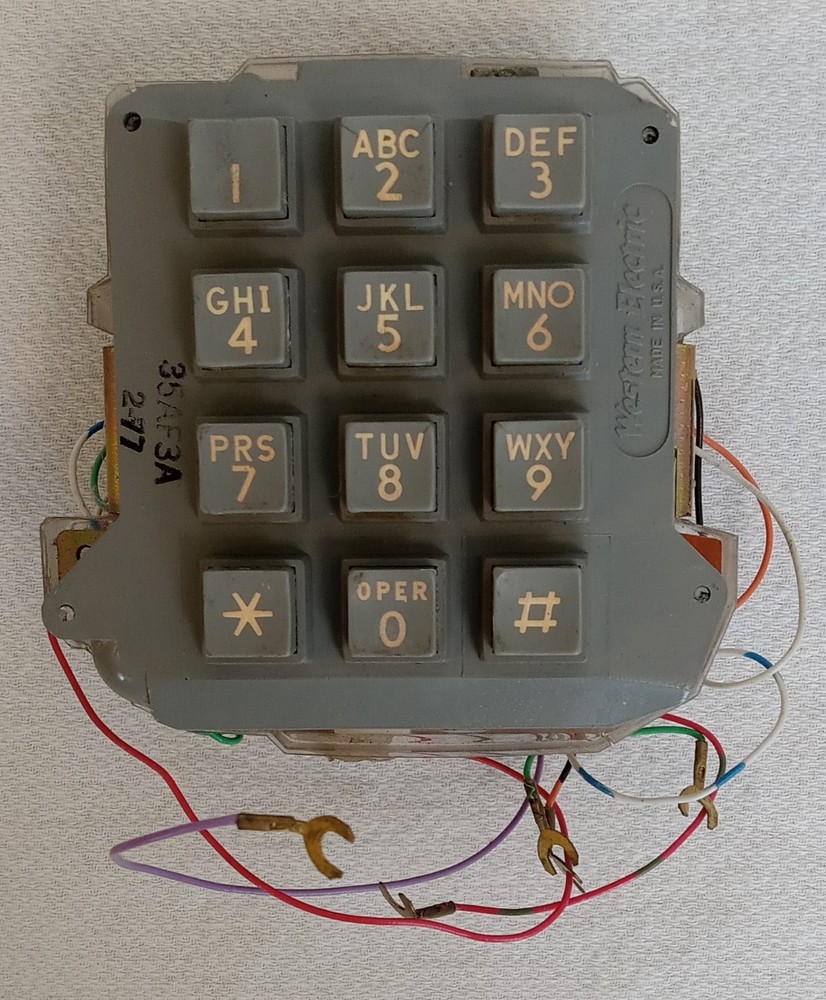 Antique Western Electric  telephone dial  Touch tone 35AF3A