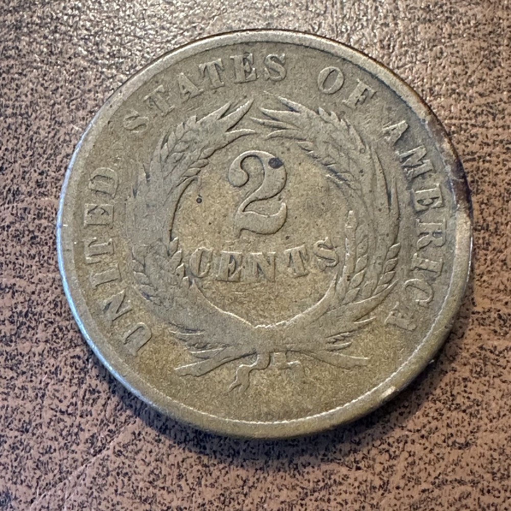 1865 Two Cents Piece