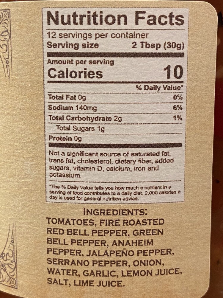 Bucees 5 Fire Roasted Pepper Salsa 14oz