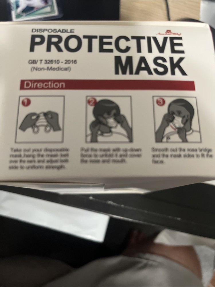 American Bling disposable Protective mask 50 pack New Sealed