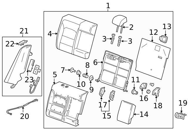 Genuine GM Headrest 84298130