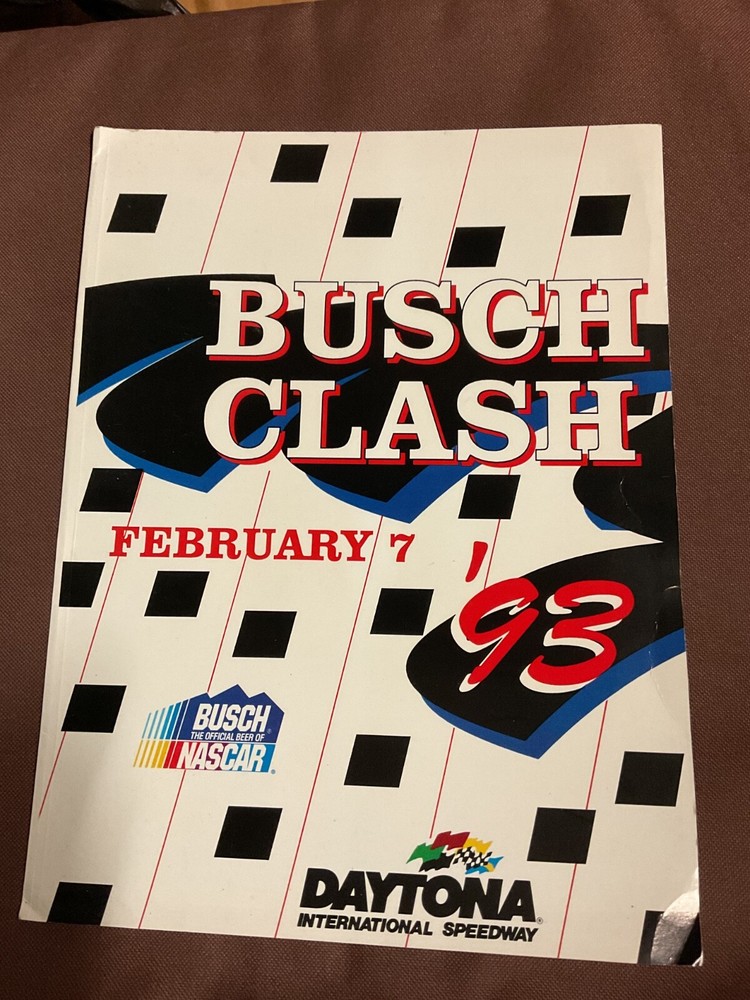 1993 NASCAR DAYTONA 500 OFFICIAL PROGRAMME + BUSCH CLASH INSERT