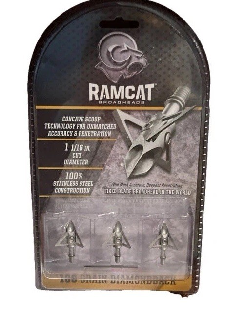 Diamondback Fixed Blade Broadheads 6 piece (2 Packs 0f 3) 100 Grain
