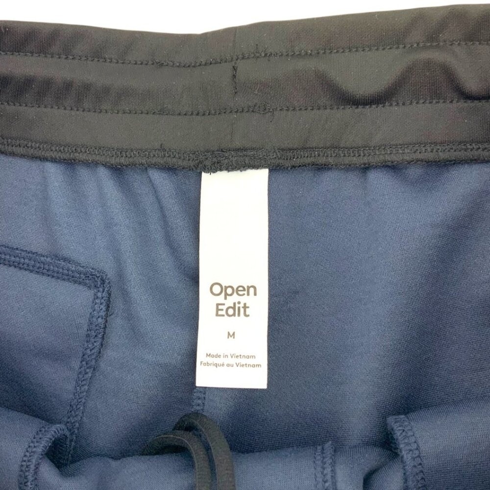 Open Edit Textured Shorts Blue Black Size Medium NWOT