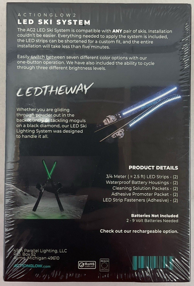 NEW ActionGlow AG2 LED Snowboard System | LED Strips for Snowboard