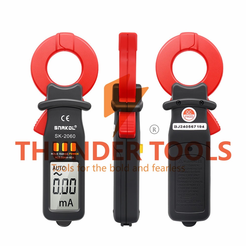 Thunder Tools 3 1/2 Digit Auto Ranging Digital Current Clamp Meter High