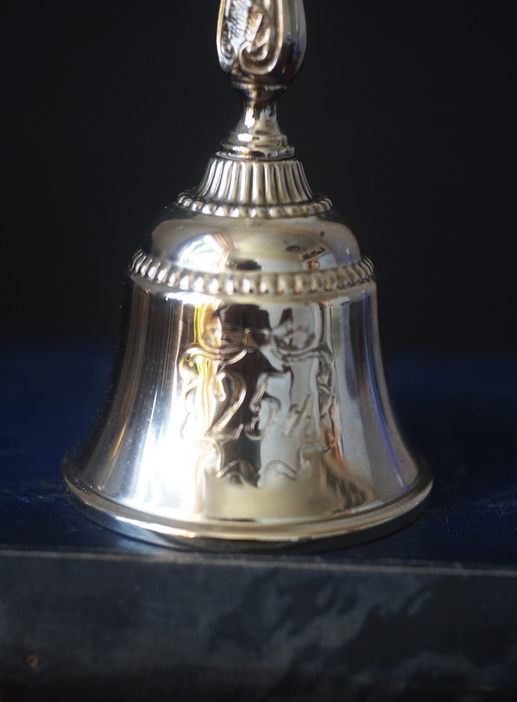 Vintage English silver-plated bell