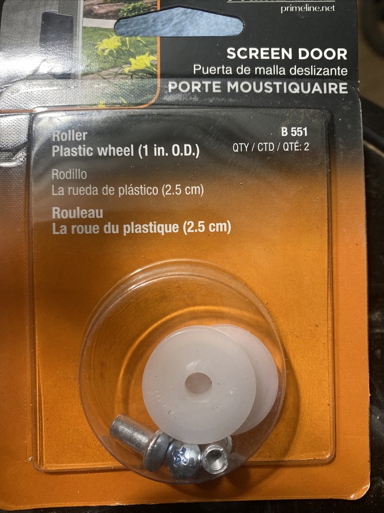 Prime Line B-551 Sliding Screen Door Roller Assembly Hardware