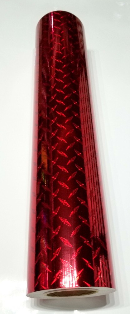 Cherry Red Diamond Plate Sign Plotter Cutter Vinyl Roll