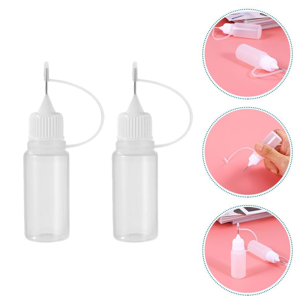 20Pcs Needle Tip Squeeze Bottles for Glue and Paint Dispensing