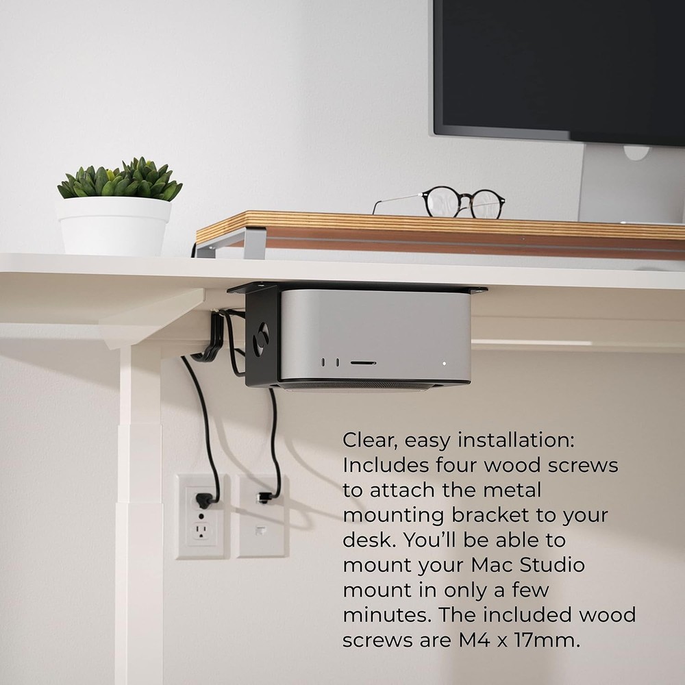 Heat Dissipation Desk Mount for Mac Studio