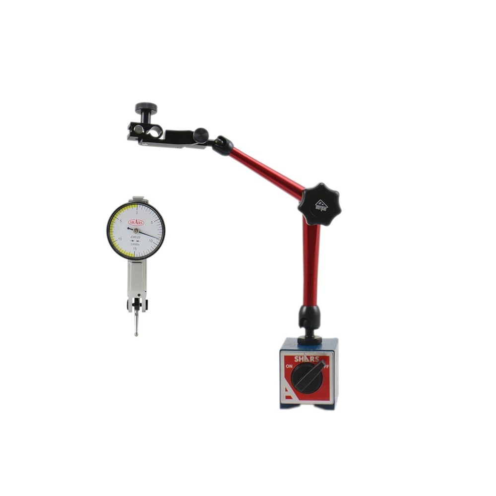 176 Lbs Universal Magnetic Base Indicator Holder with Speed Set Fine Adjustme...