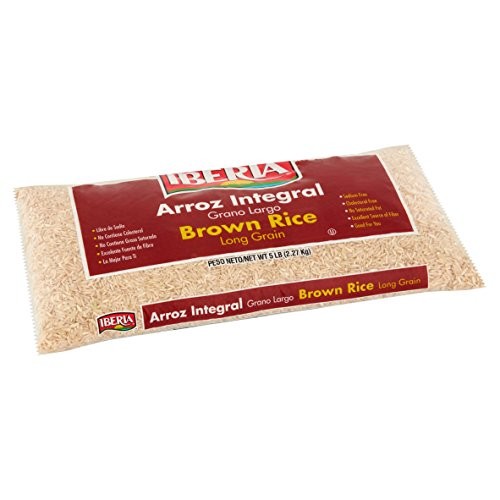 Iberia Long Grain Brown Rice, 5 lb 5 Pound,