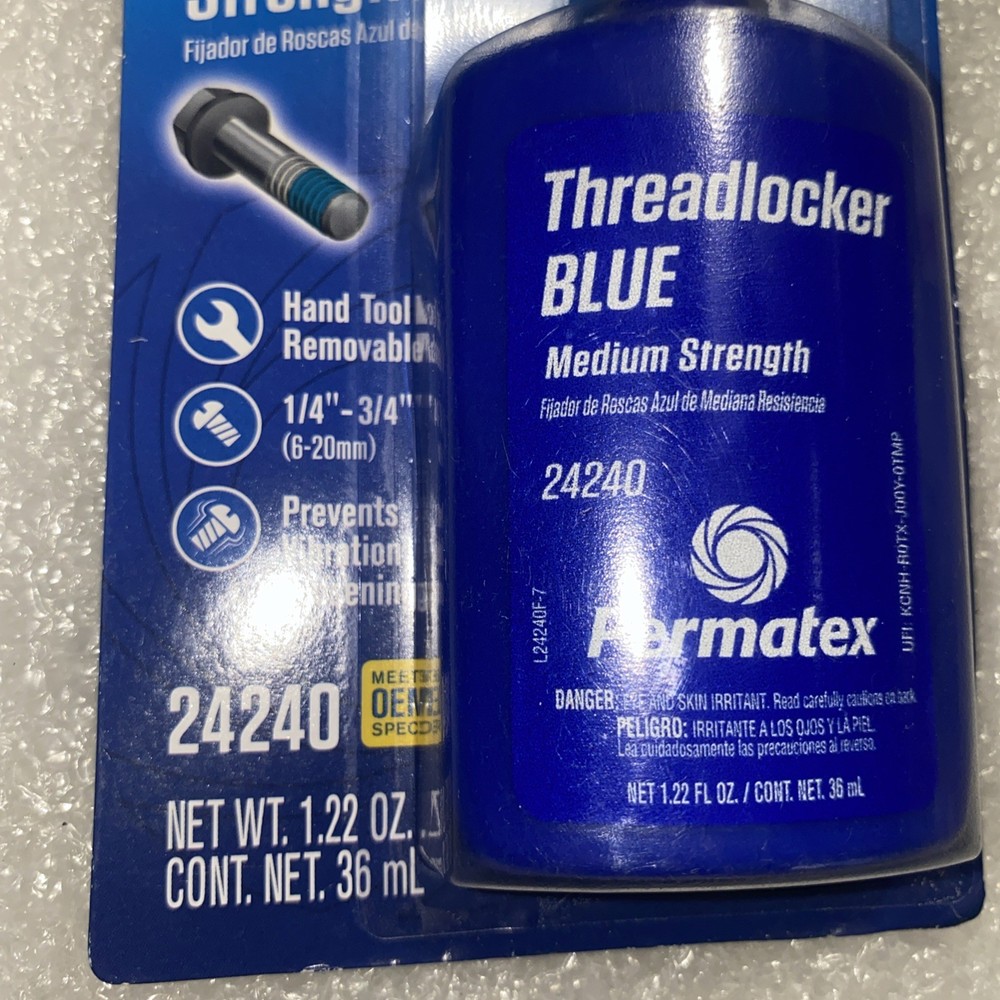 Permatex 24240 Blue Threadlocker Medium Strength Thread locker