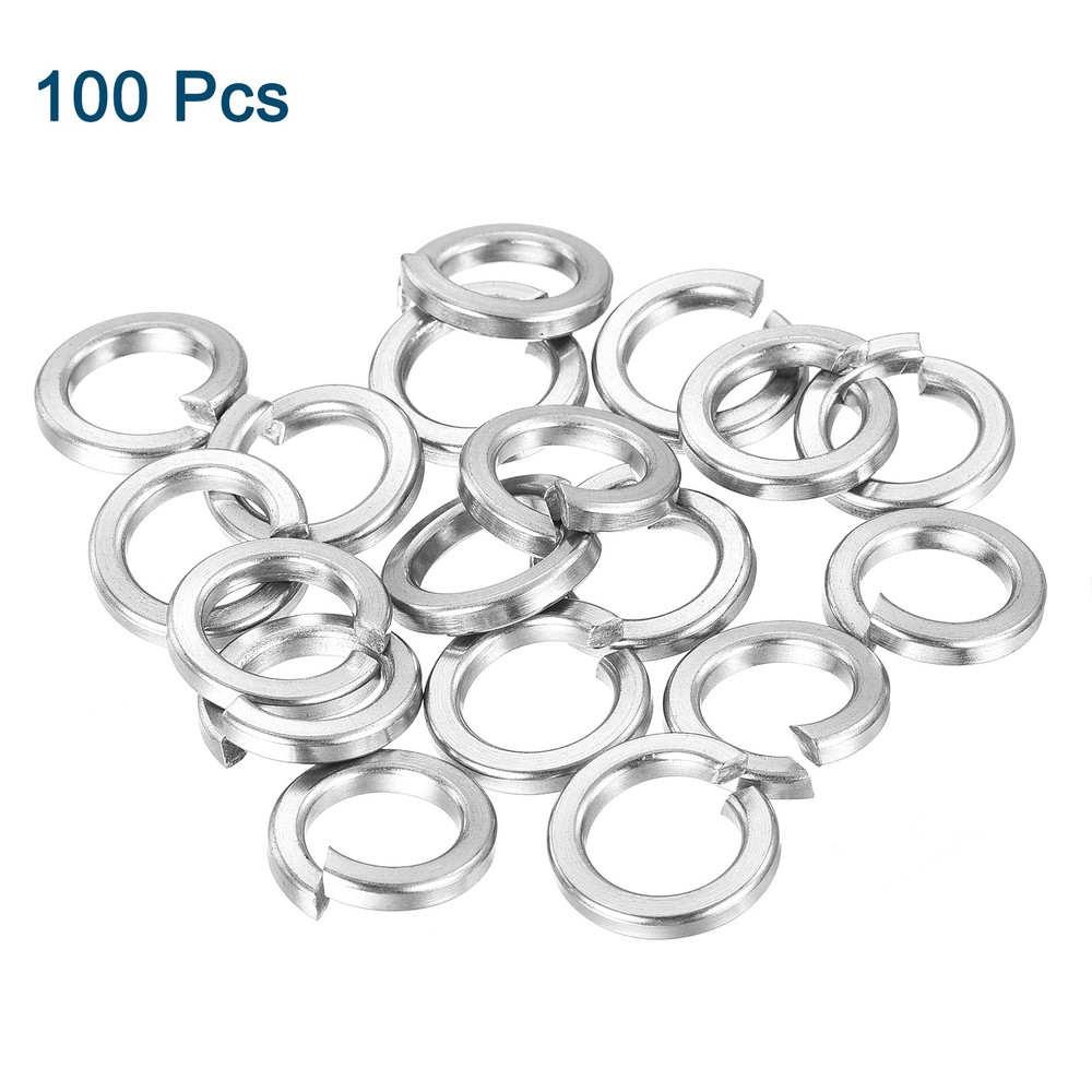 M12 Split Lock Washer, 100Pcs 304 Stainless Steel Spring Lock Washers
