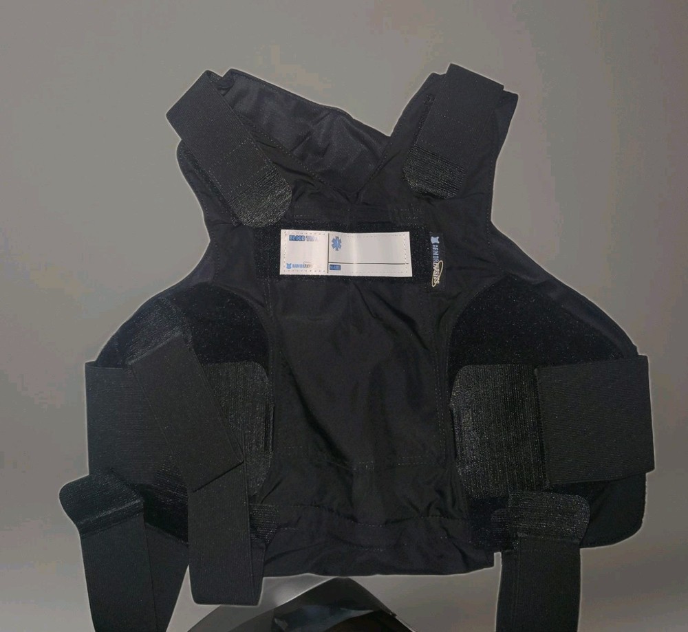 Armor Express Concealable Chest Protector Black Adjustable Nylon Unisex