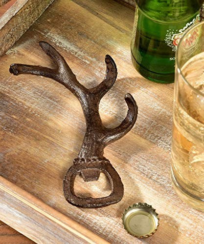 Cast Iron Antler Bottle Opener