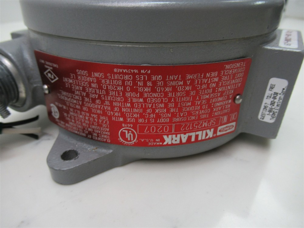 Hubbell Killark SPM25122 O2 Gas Sensor Detector HFC 0207 Diffusion Transmitter