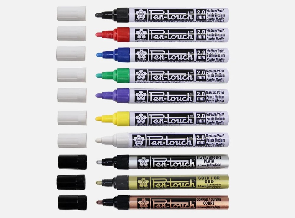 Sakura Pen-Touch Permanent Marker pen BLUE- 2.0mm Medium Point