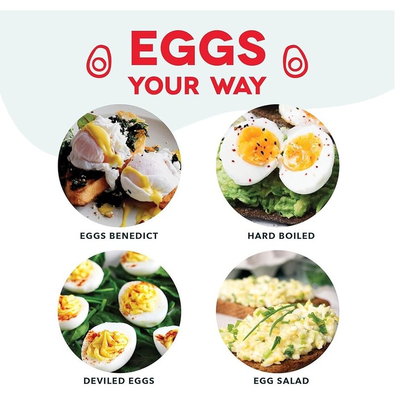 Electric Egg Cooker Multi-Function Hard Soft Poached Scrambled Easy Cleanup New