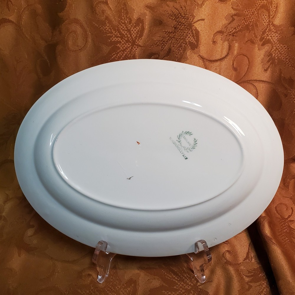 W.H. Grindley England Crescent Pattern Platter 12"