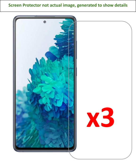 3x Samsung Galaxy S20 FE / S20 FE 5G Screen Protector w/ cloth