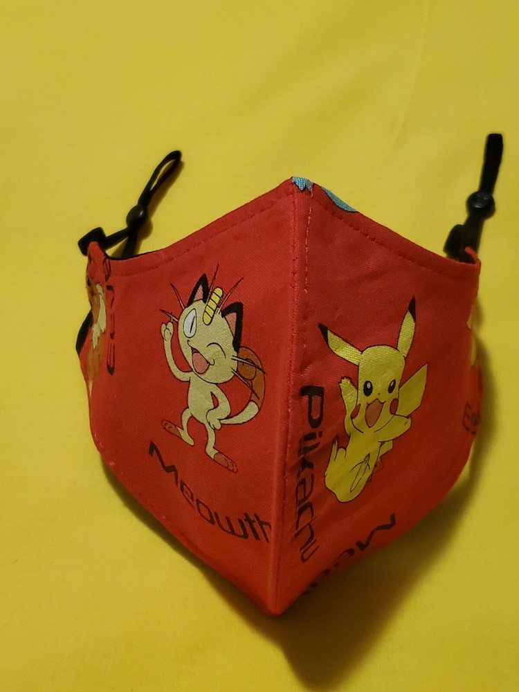 Kids Pokemon Adjustable Face Mask
