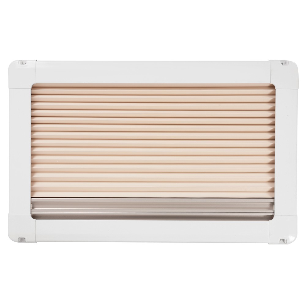 RV Window 20"X12" Aluminum RV Exit Window Glass Push Out Window W/ Blind Screen