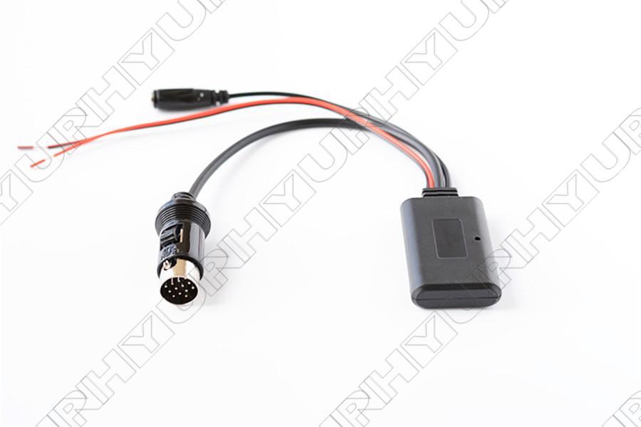 Car Bluetooth AUX Cable Adapter Wireless Handfree Microphone For 13Pin CD Stereo