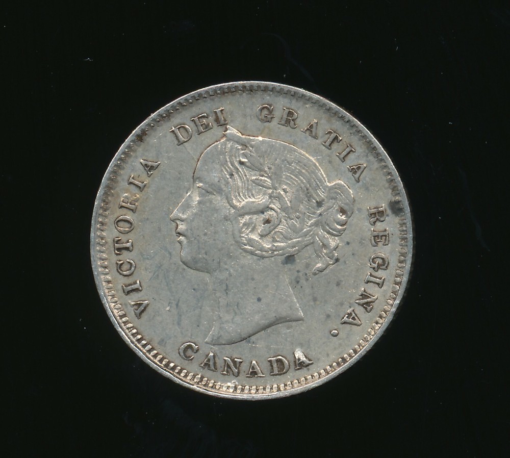 1893 CANADA SILVER 5 CENTS n