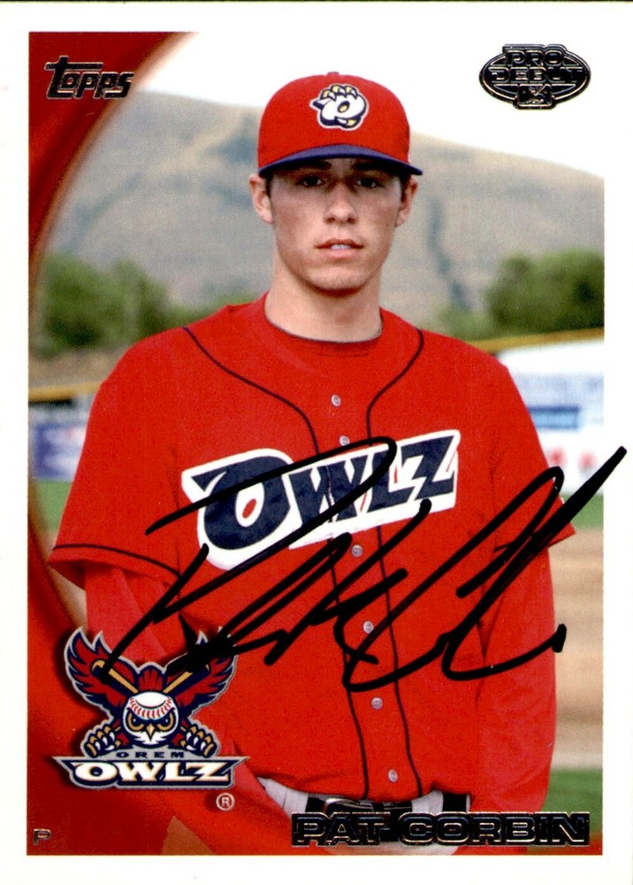 Patrick Corbin Signed 2010 Topps #283 Autographed Orem Owlz 58913