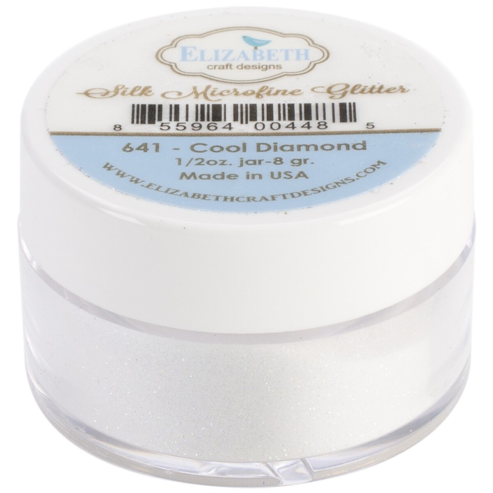 Elizabeth Craft Designs Silk Microfine Glitter .5oz Cool Diamond