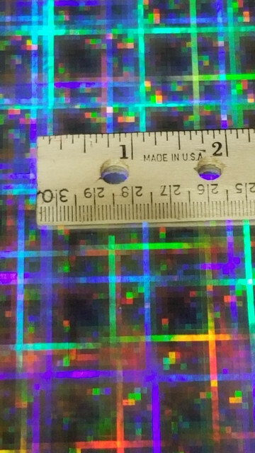 Silver Plaid Pattern Holographic Diffractive Sign Plotter Vinyl Film