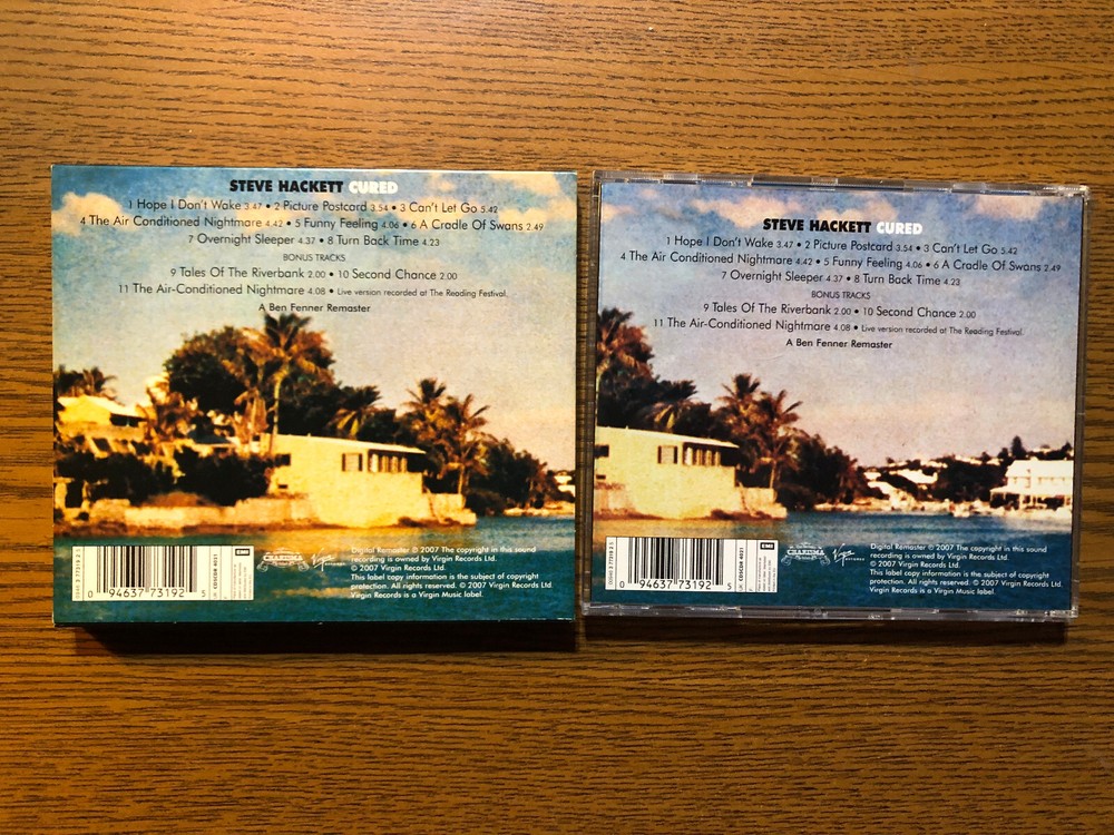 STEVE HACKETT signed Cured CD w/bonus tracks Charisma Genesis PLS READ