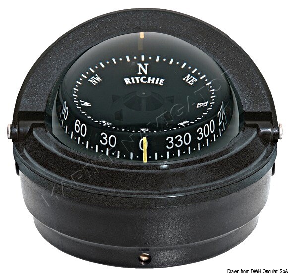 RITCHIE Voyager External Compass 3 Inches Black/Black