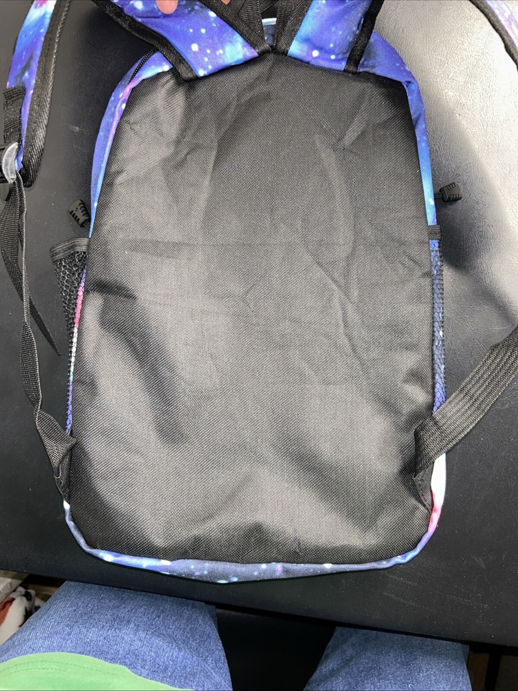 Stitch Printed Student Backpack Purple New Without Tags Zippers Work No Damage