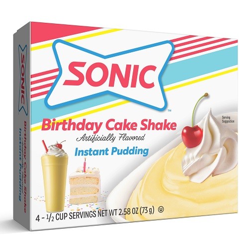 Sonic Instant Pudding & Pie Filling Birthday Cake Shake 2 Pack
