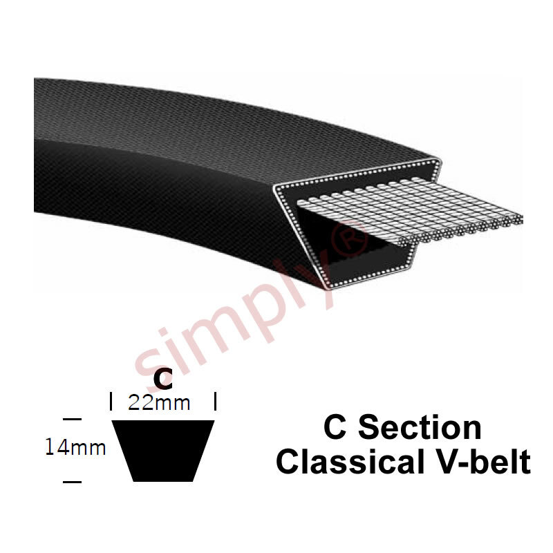 C80 Major Brand C-Section V-Belt