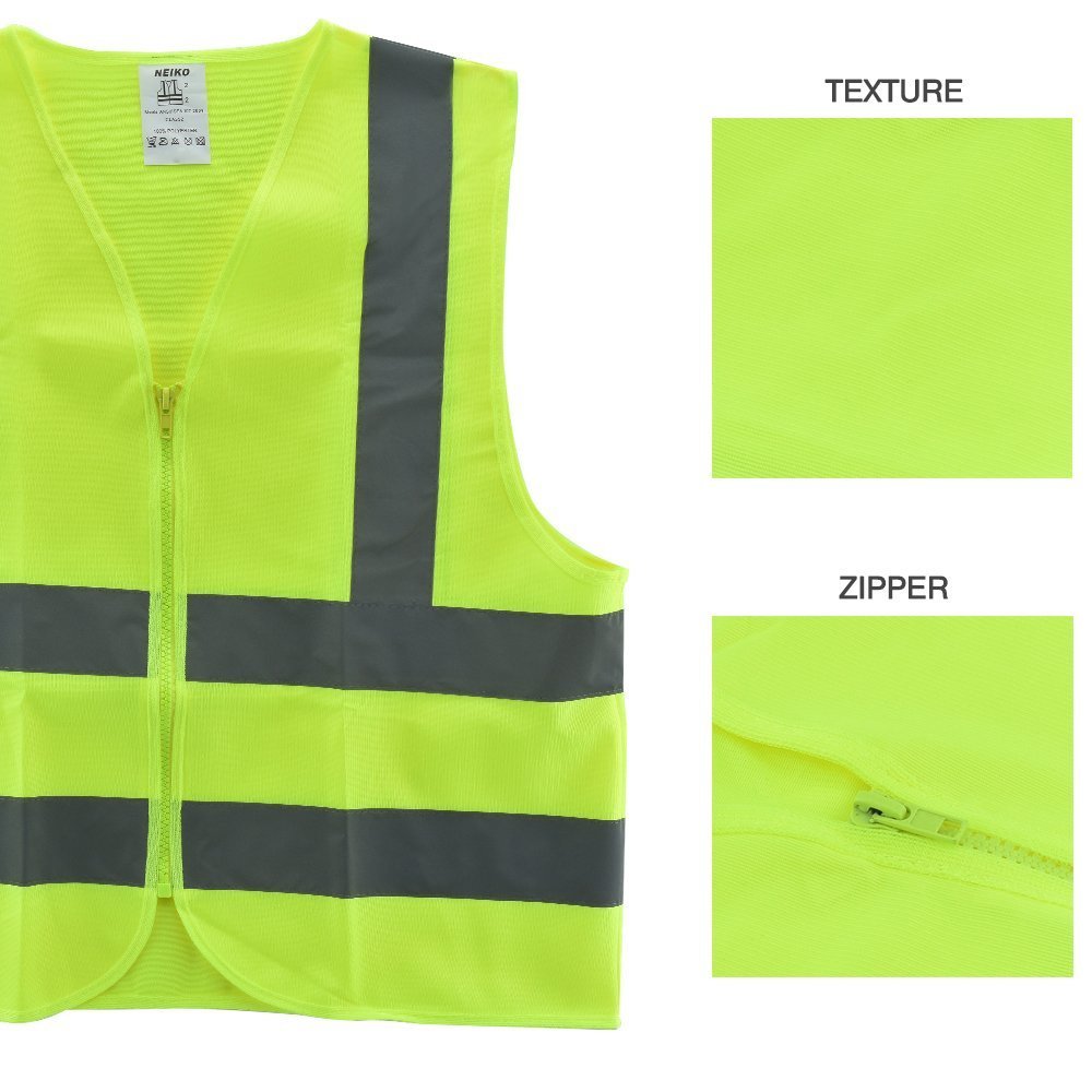 Solid Mesh High Visibility Safety Vest, ANSI/ ISEA 107-2010