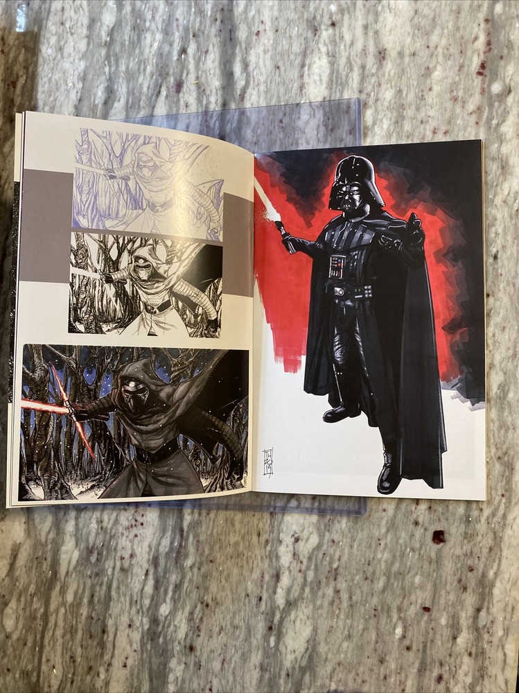 2015 Tom Hodges Autographed Signed Sketchbook; Pristine Authentic; Star Wars COA